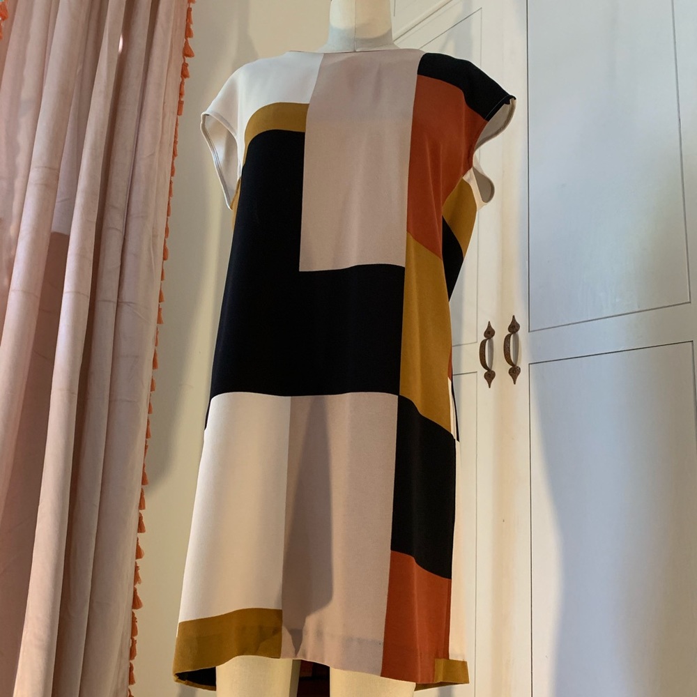 Geometric shift dress